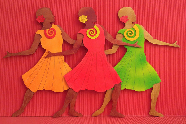 Three figure wall piece - 3x Dance 7