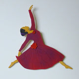 New Dancer for 2010 - Burgundy dress - 15"