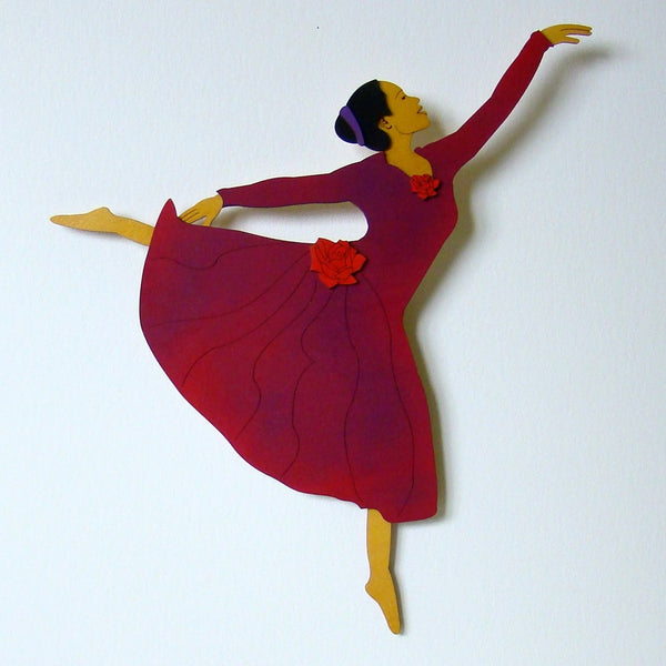 New Dancer for 2010 - Burgundy dress - 15"